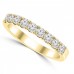 0.72ct Ladies Round Cut Diamond Wedding Band in 14 kt Yellow Gold